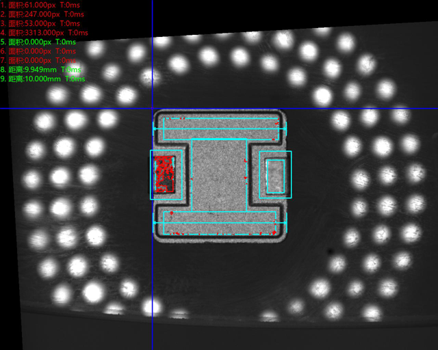  頂部正光檢測(cè)不良品分析圖
